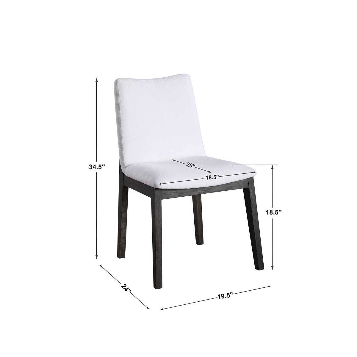 Delano Armless Chair, 2 Per Box, Priced Each