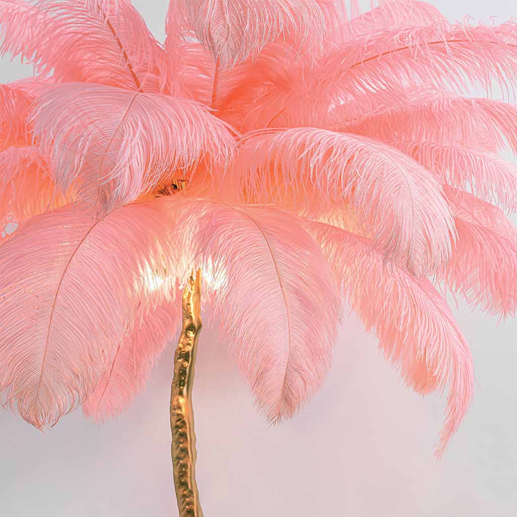 Ostrich Feather Floor Lamp