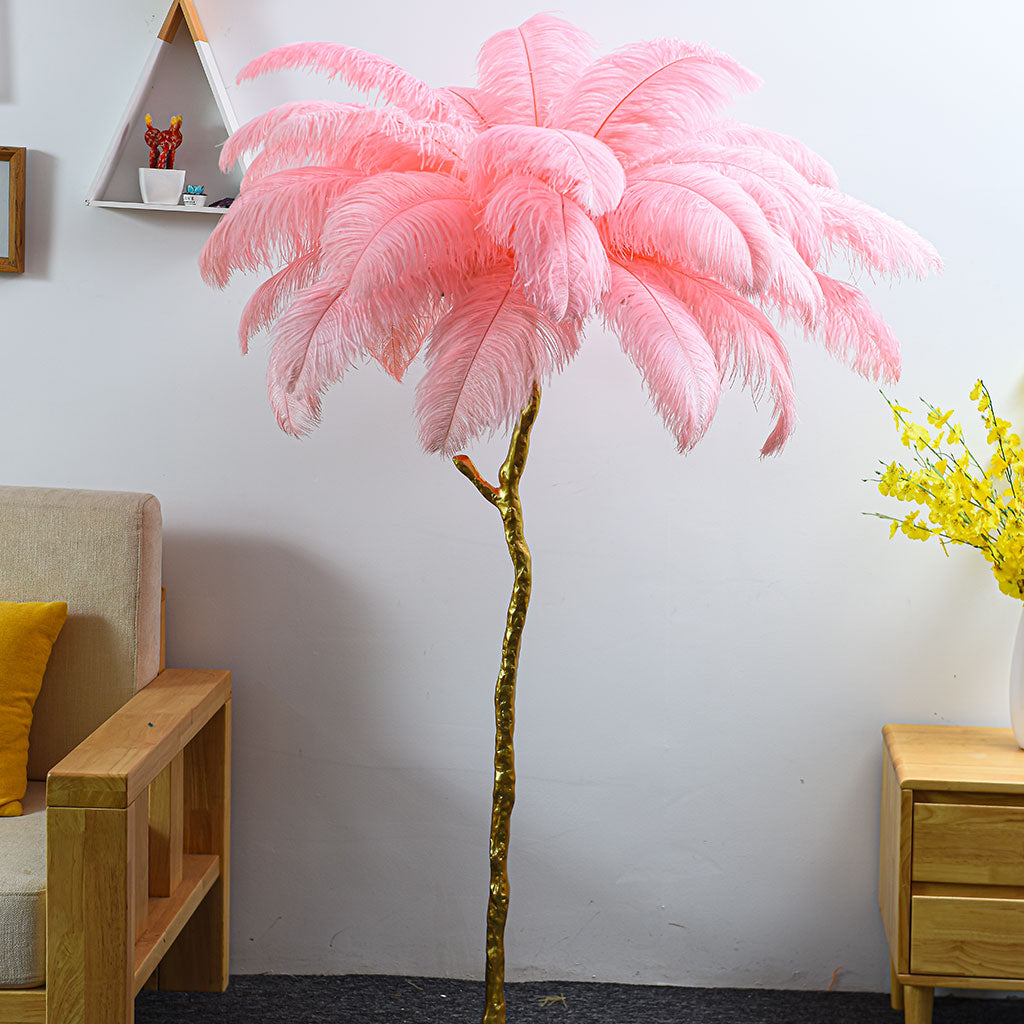 Ostrich Feather Floor Lamp