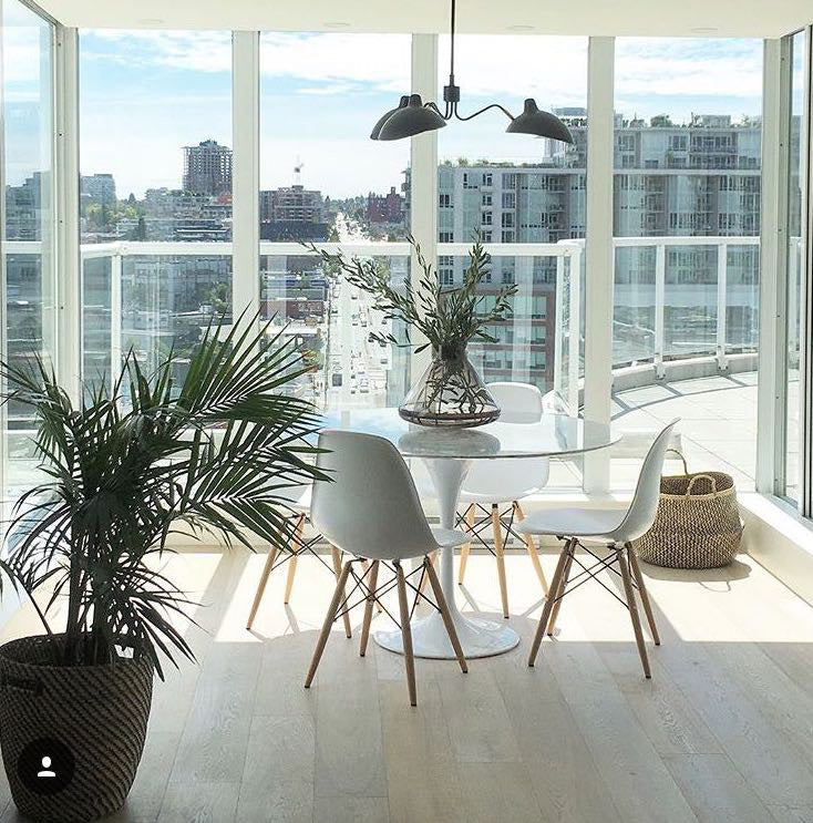 Eames Eiffel Molded Plastic Chair (Natural Base)