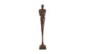 Tall Chiseled Male Sculpture, Resin, Bronze Finish