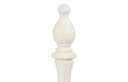 Bishop Chess Sculpture, Cast Stone White