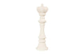 King Chess Sculpture, Cast Stone White