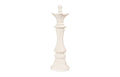Queen Chess Sculpture, Cast Stone White
