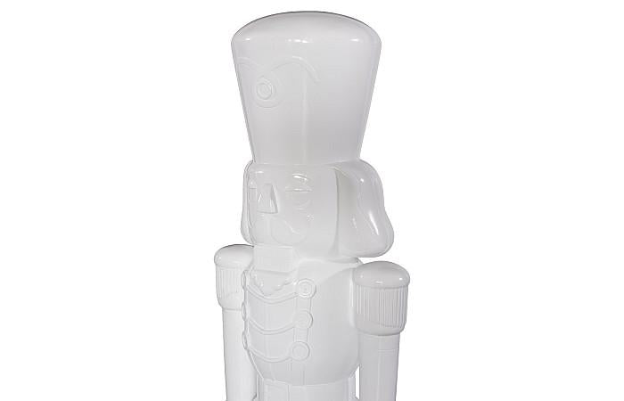 Nutcracker Soldier Sculpture 4ft, White