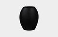 Pod Vase, Medium, Black Matte
