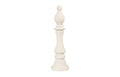 Bishop Chess Sculpture, Cast Stone White