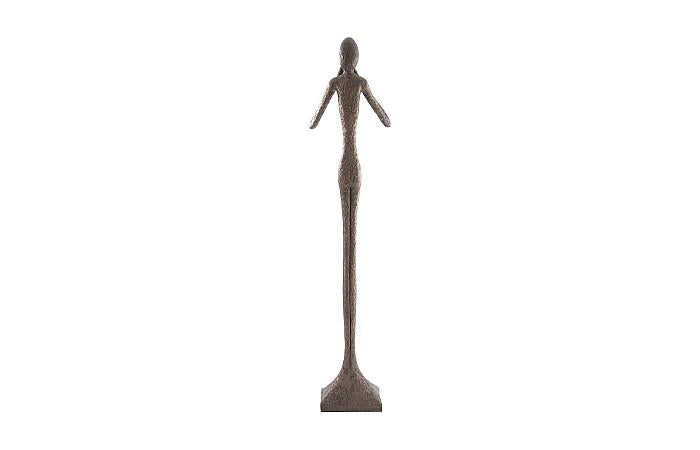 Speak No Evil Slender Sculpture, Large, Resin, Bronze Finish