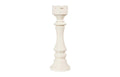 Rook Chess Sculpture, Cast Stone White