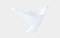 Burled Vase, Glossy White