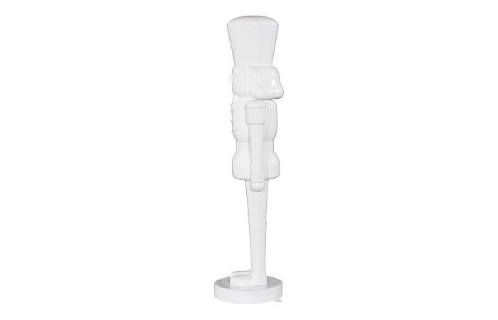 Nutcracker Soldier Sculpture 6ft, White