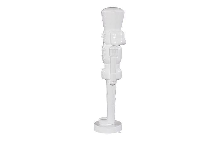 Nutcracker Soldier Sculpture 4ft, White