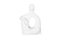 Seated Sculpture, Gel Coat White