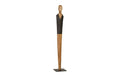 Vested Male Sculpture, Large, Chamcha, Natural, Black, Copper