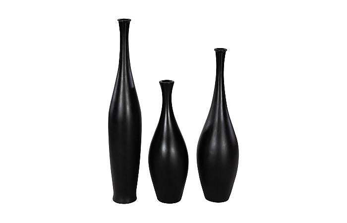 Trumpet Vase, Large, Matte Black
