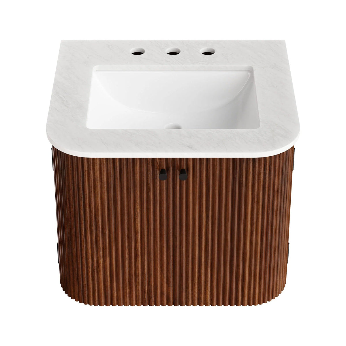 Zia 24" Wall-Mount Bathroom Vanity with Marble Sink