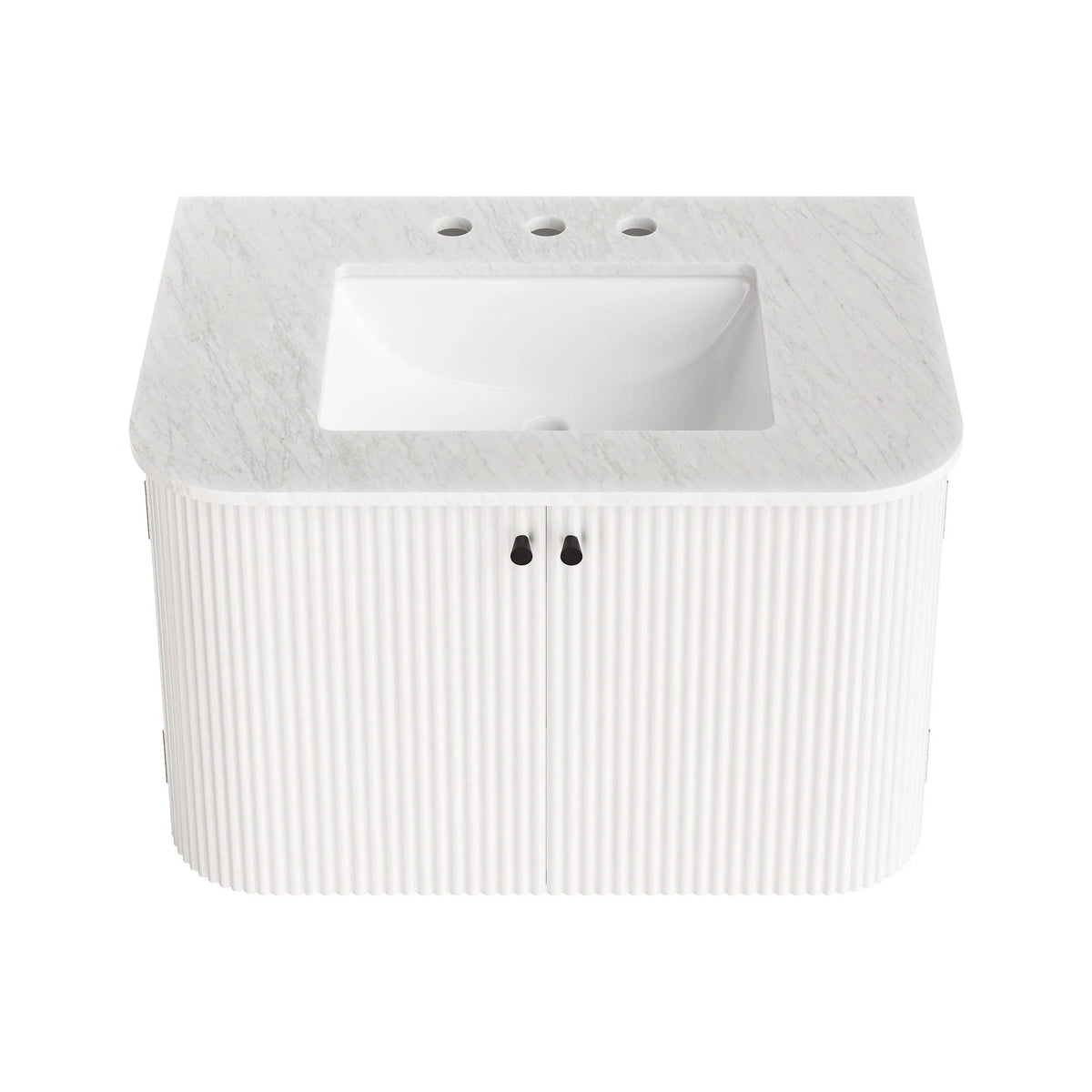 Zia 24" Wall-Mount Bathroom Vanity with Marble Sink
