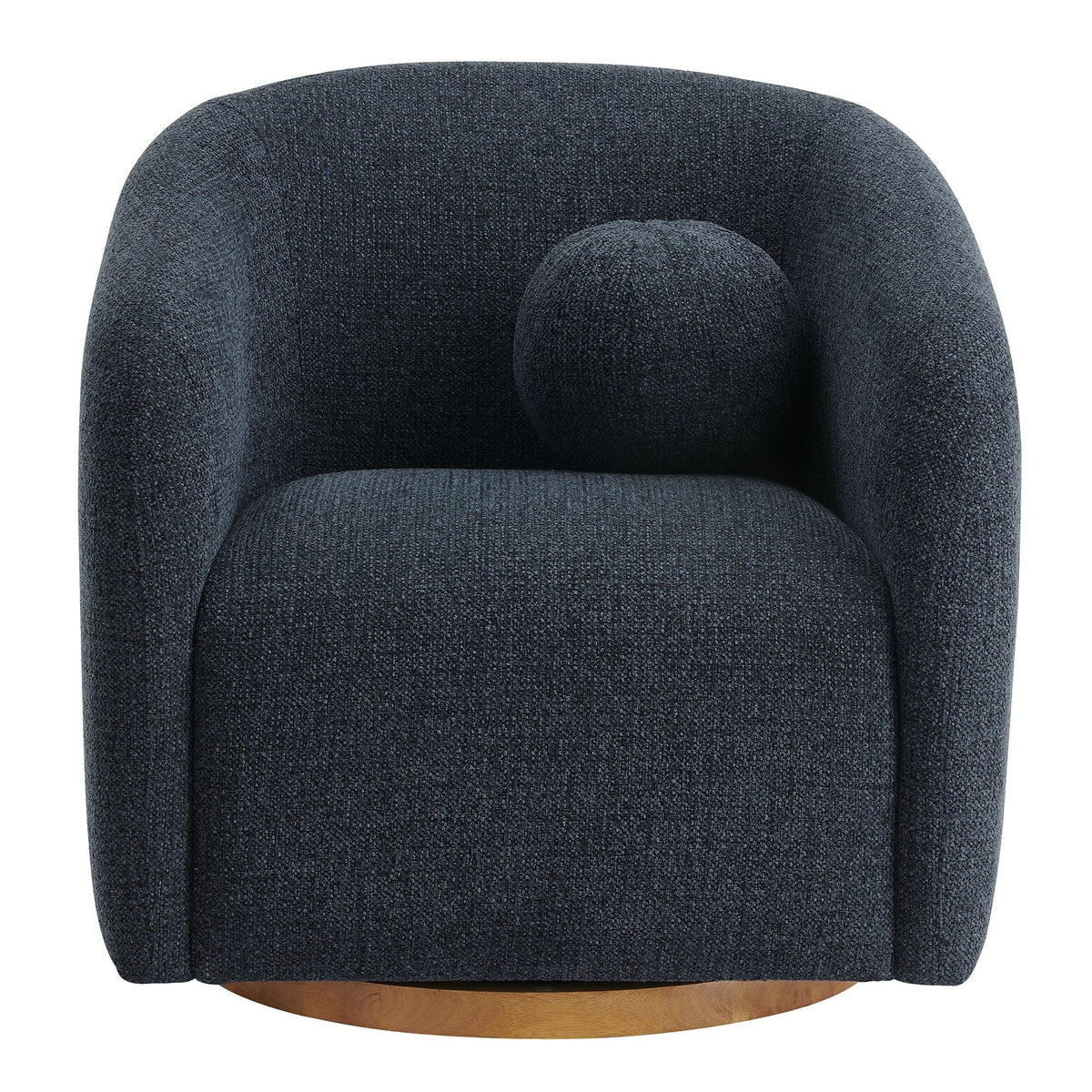 Holland Swivel Chenille Fabric Armchair