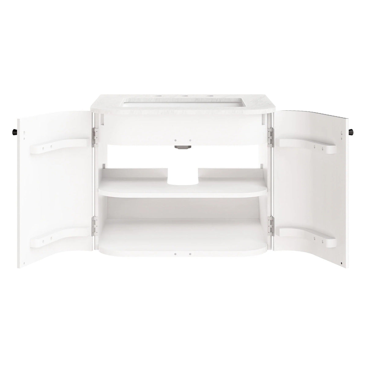 Zia 24" Wall-Mount Bathroom Vanity with Marble Sink