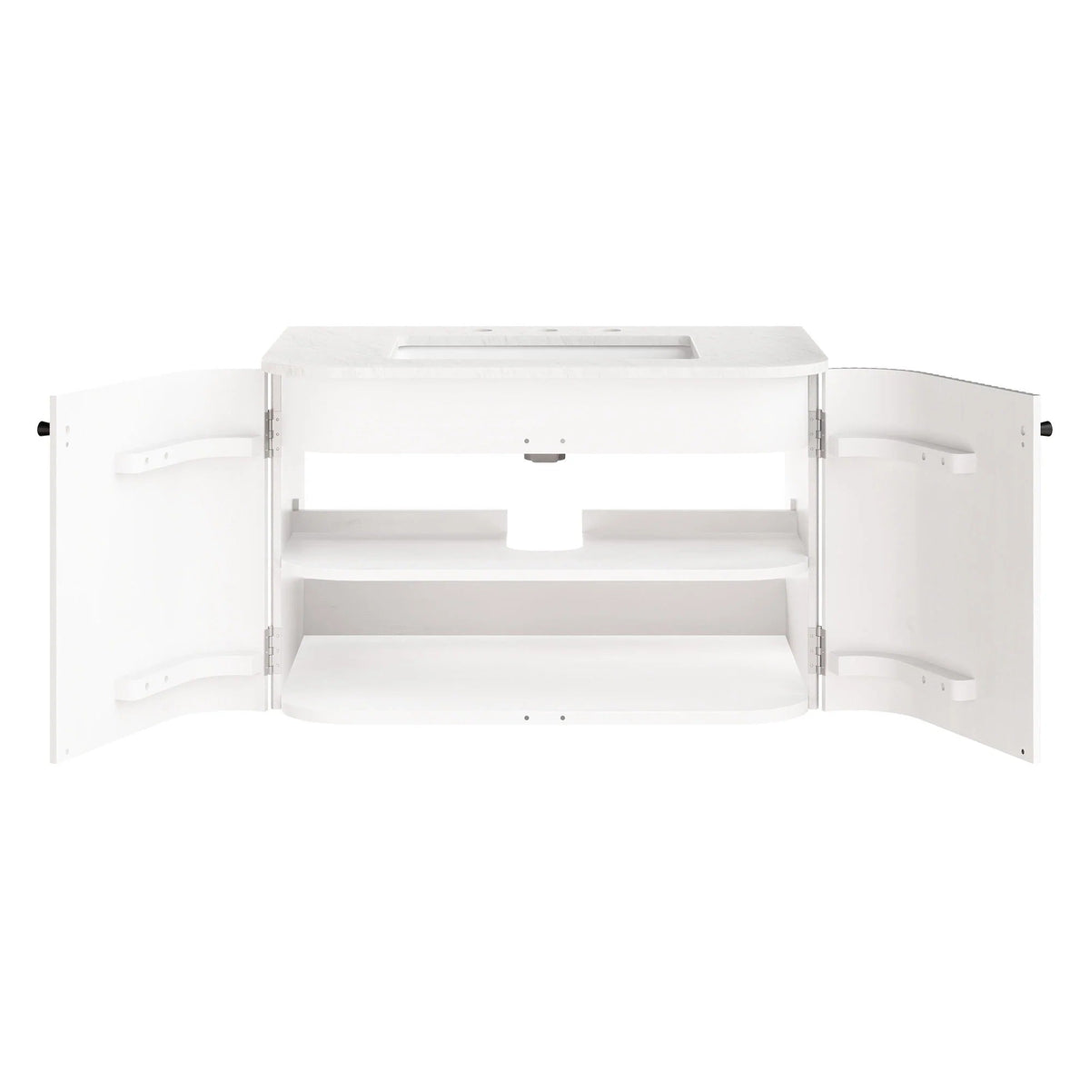Zia 24" Wall-Mount Bathroom Vanity with Marble Sink