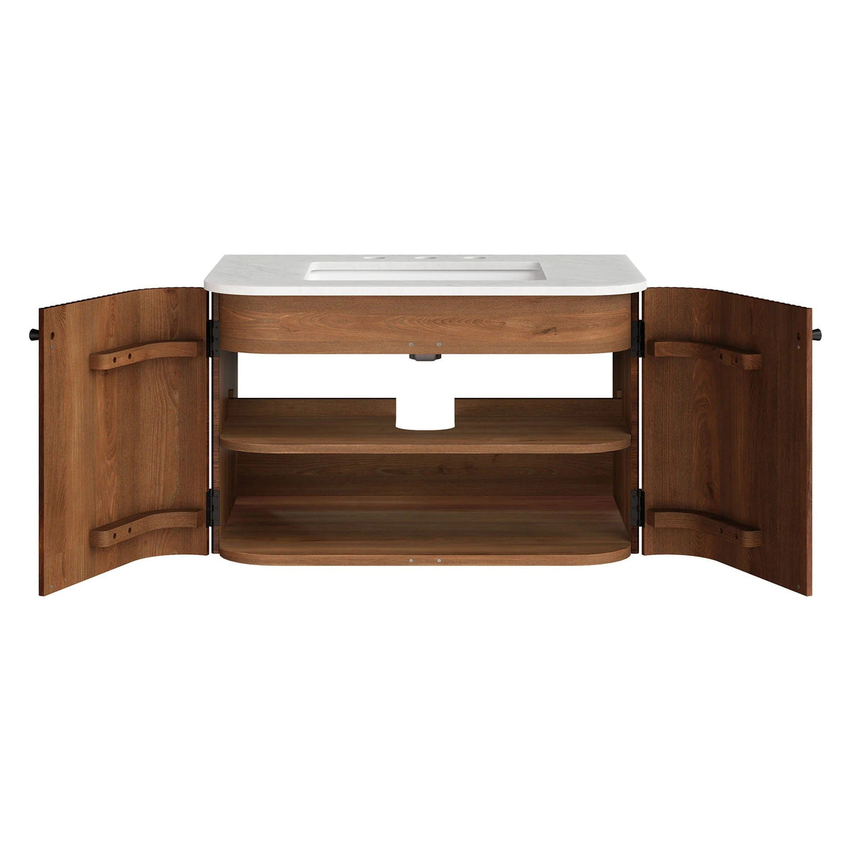 Zia 24" Wall-Mount Bathroom Vanity with Marble Sink
