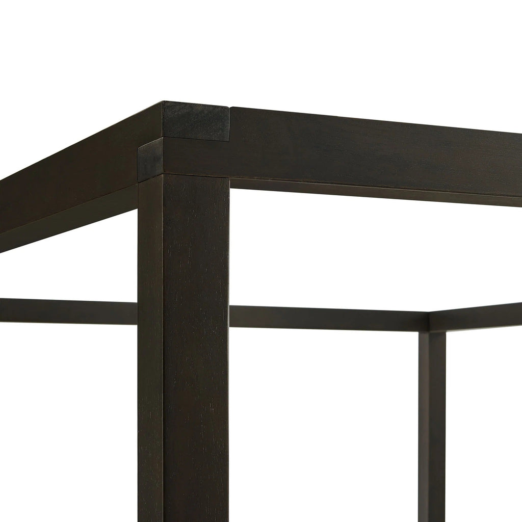 Alva Queen Wood Canopy Platform Bed
