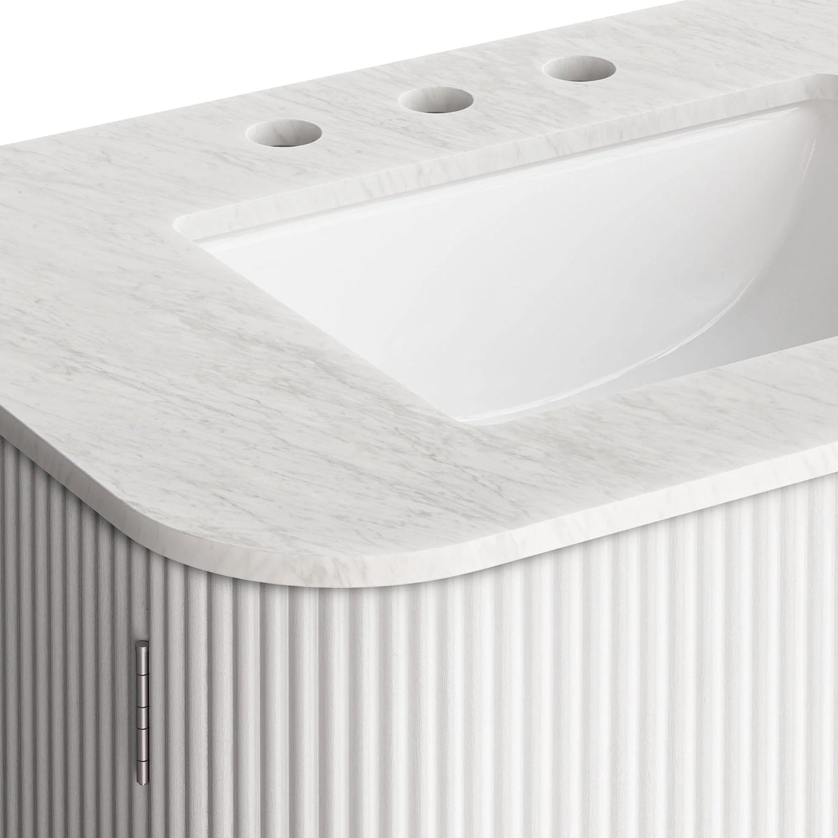 Zia 24" Wall-Mount Bathroom Vanity with Marble Sink