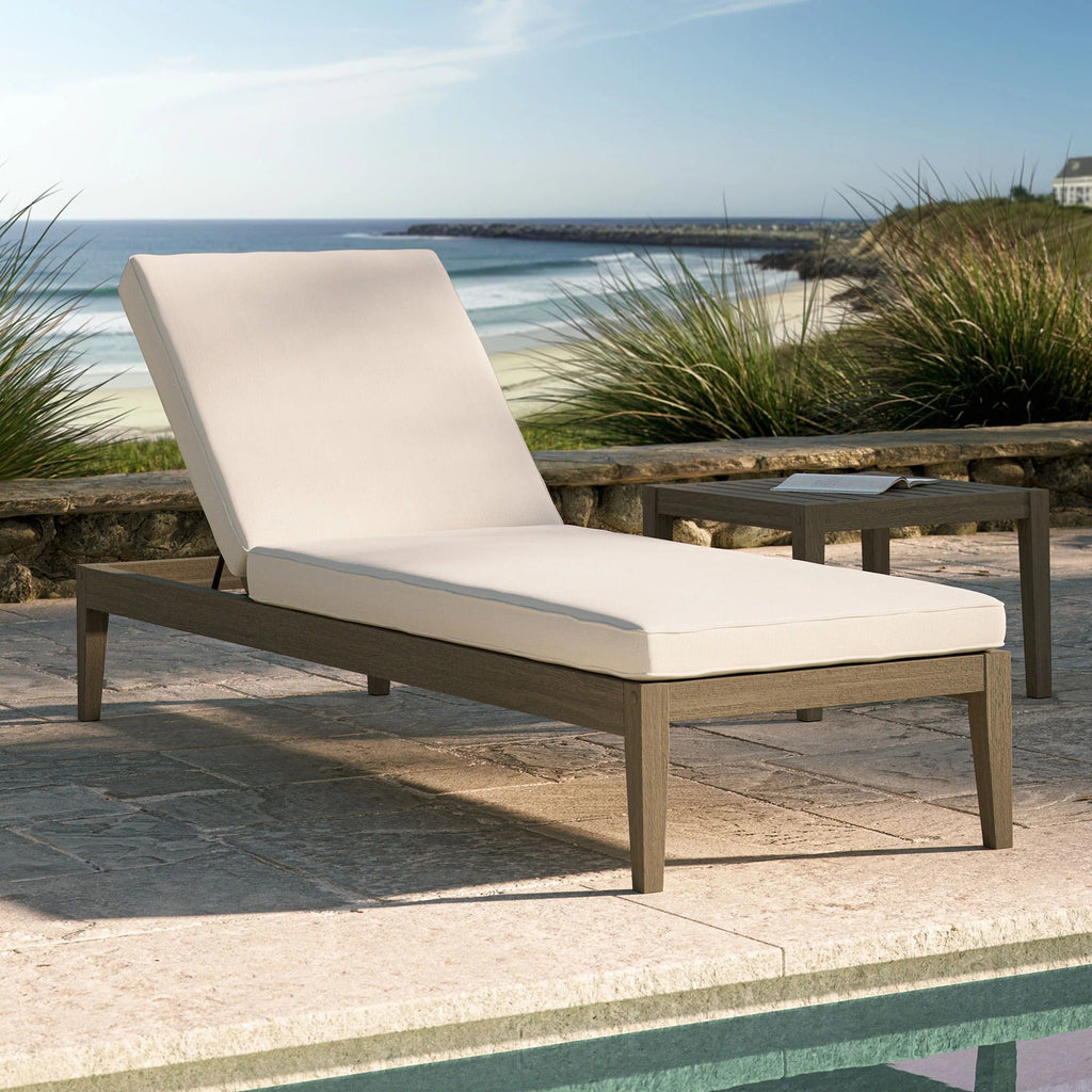 Northlake Outdoor Teak Chaise Lounge