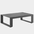 Lirienne Outdoor Patio Aluminum Coffee Table in Gray