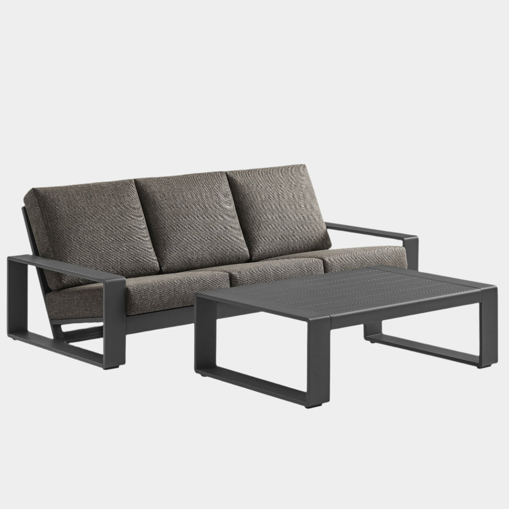 Lirienne 2-Piece Outdoor Patio Aluminum Furniture Set