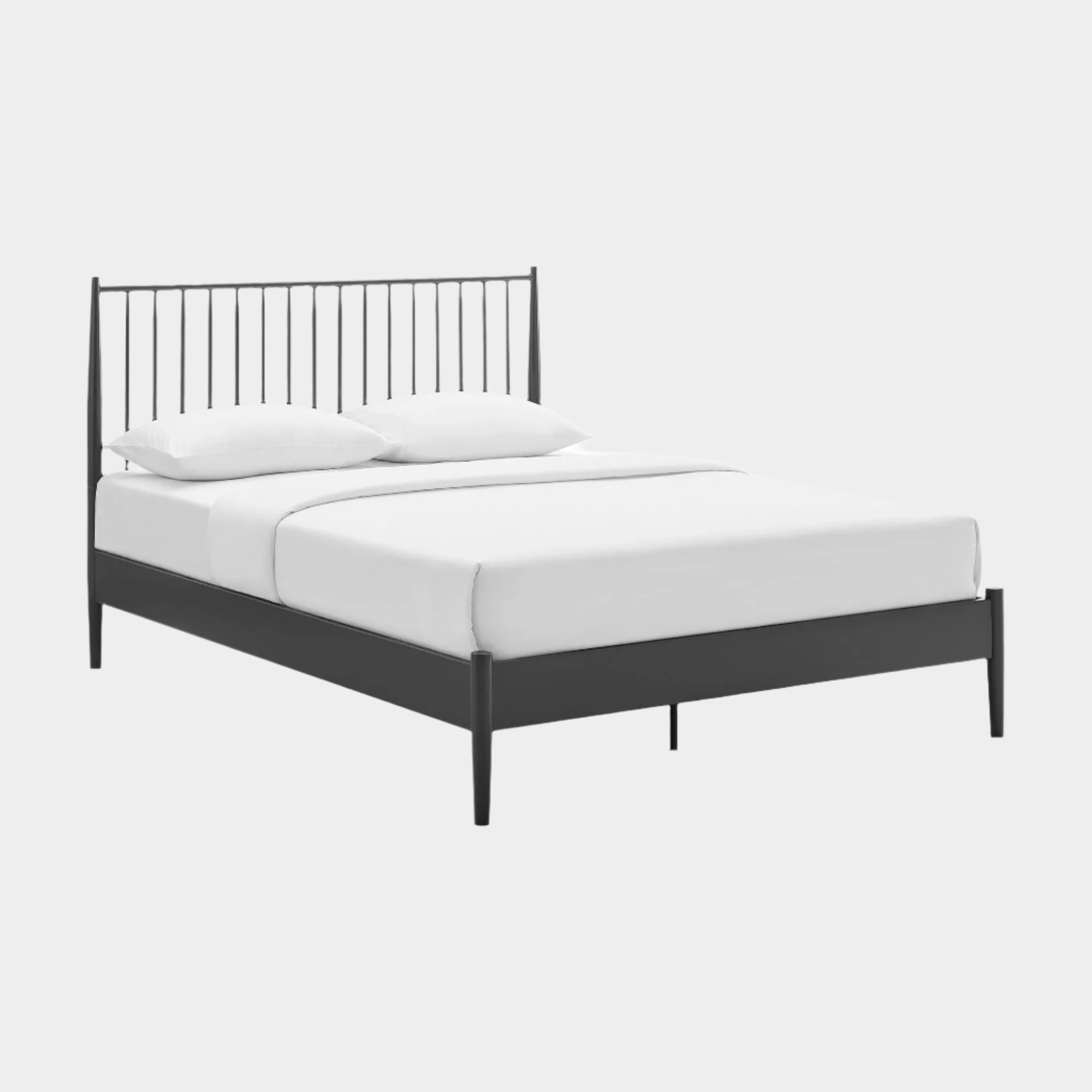 Adair Spindle Metal  Platform Bed