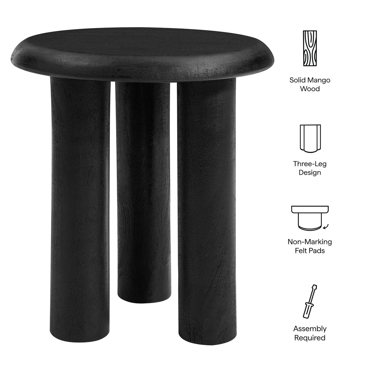 Mavina Mango Wood Side Table