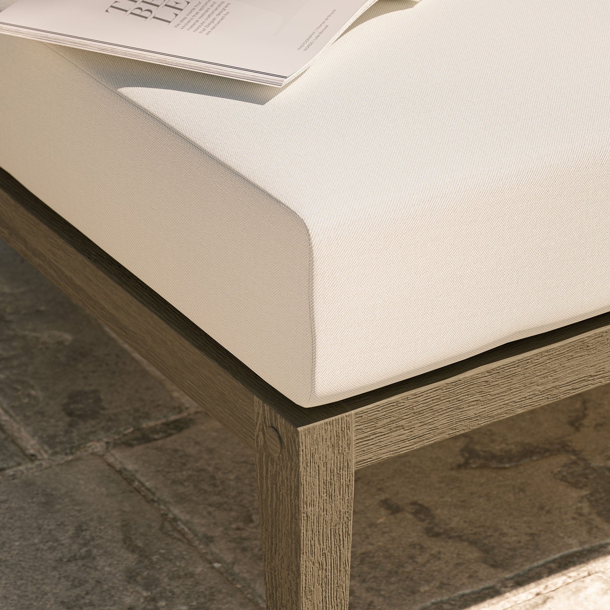 Northlake Outdoor Teak Ottoman