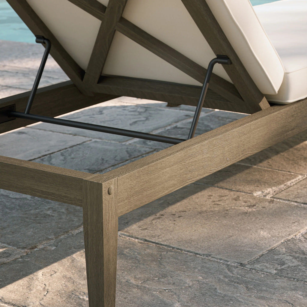 Northlake Outdoor Teak Chaise Lounge
