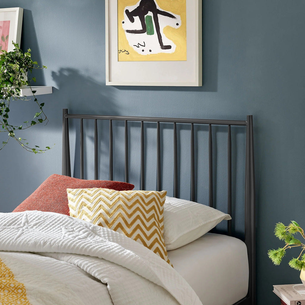 Adair Spindle Metal  Platform Bed
