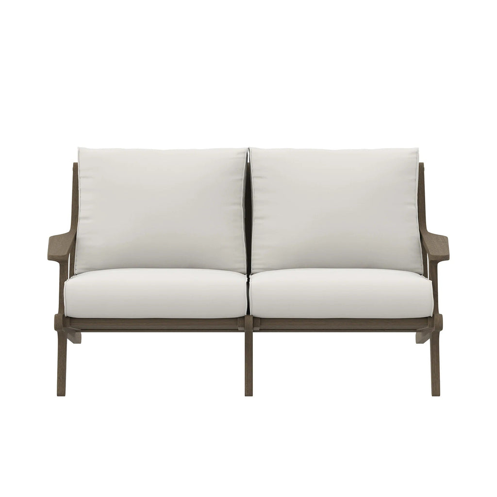 Saratoga Outdoor Teak Wood Loveseat