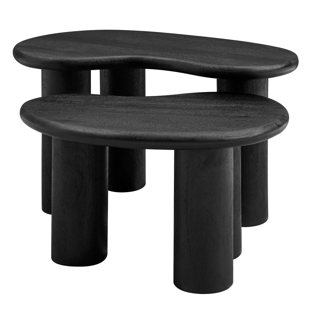Hackney Mango Wood Nesting Coffee Table Set