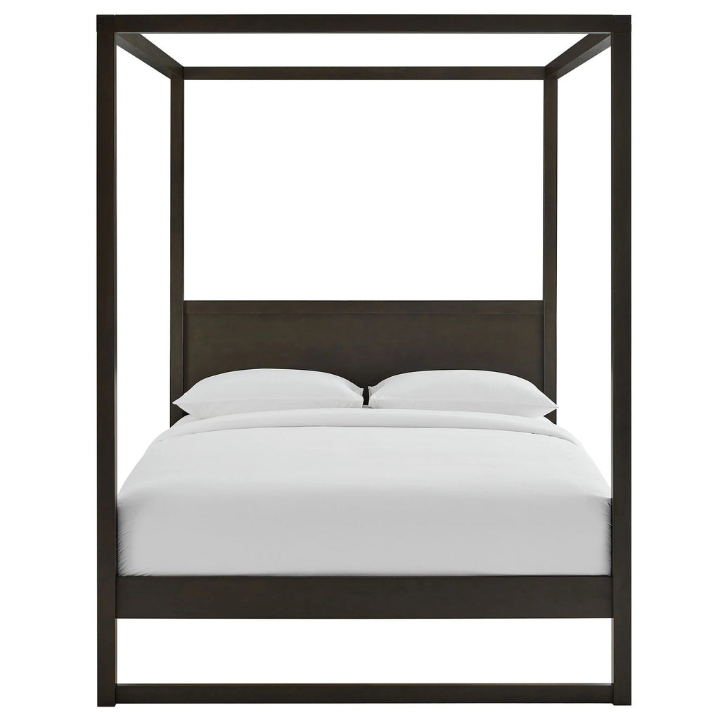 Alva Queen Wood Canopy Platform Bed