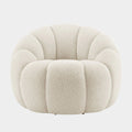 Pumpkin Lounge Boucle Chair
