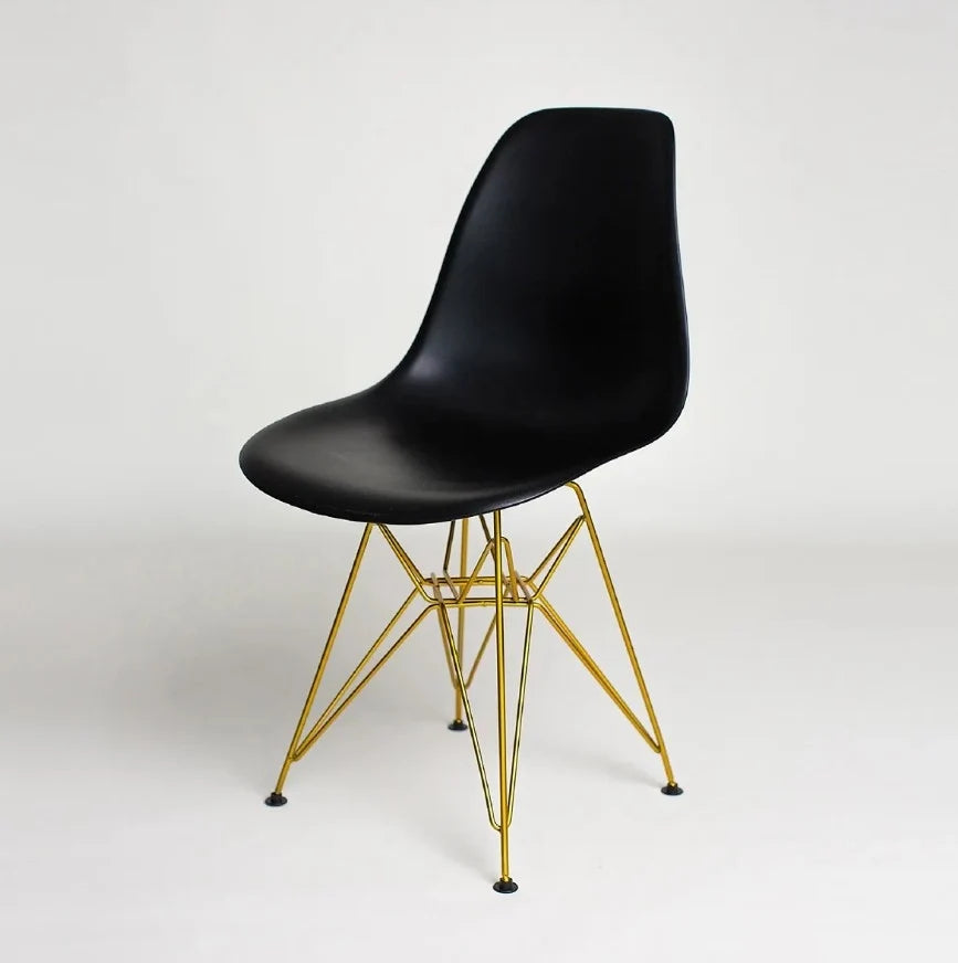 Eames Eiffel Dining Chair (Gold Legs)
