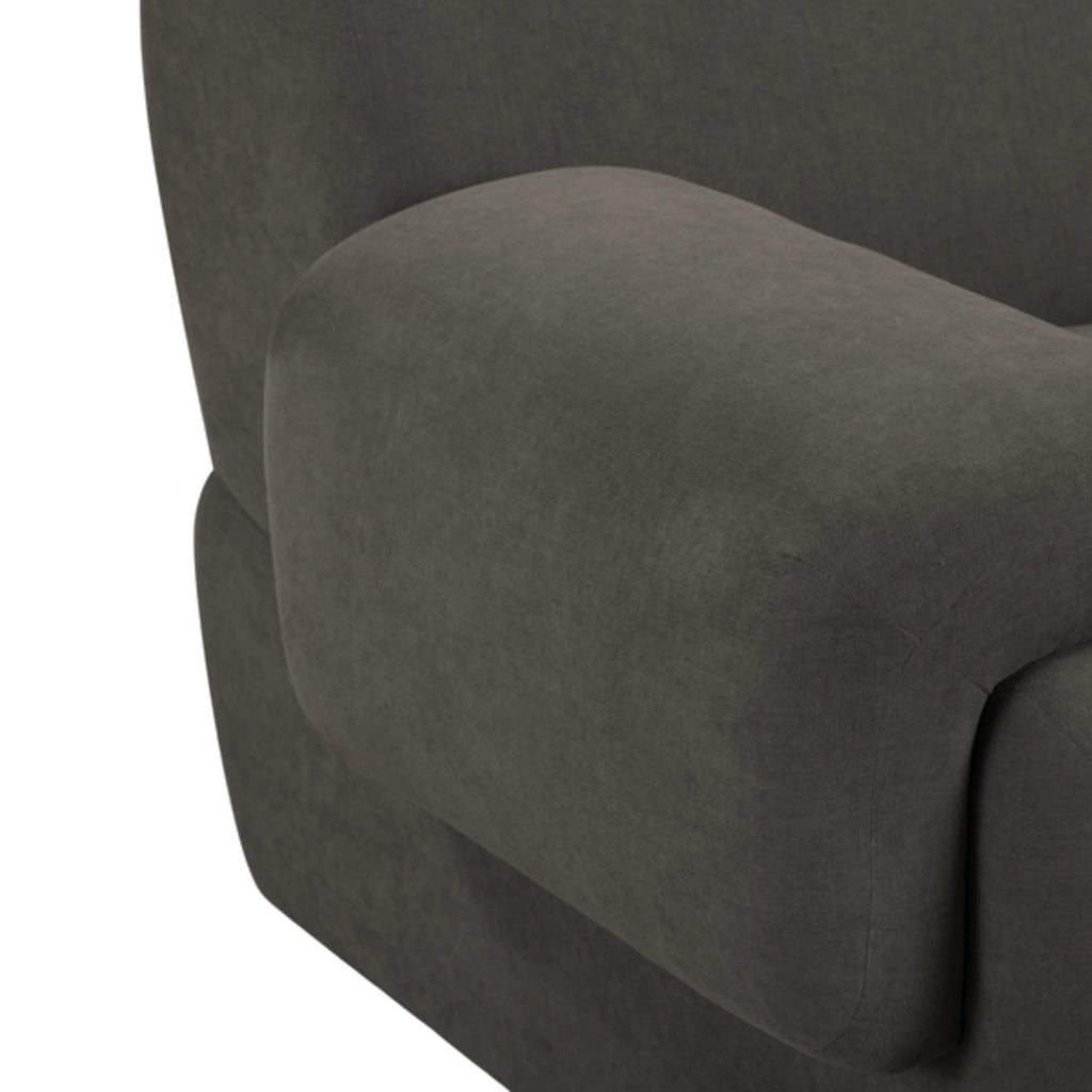 Zenith Contract-Grade Upcycled Fabric Corner Chair