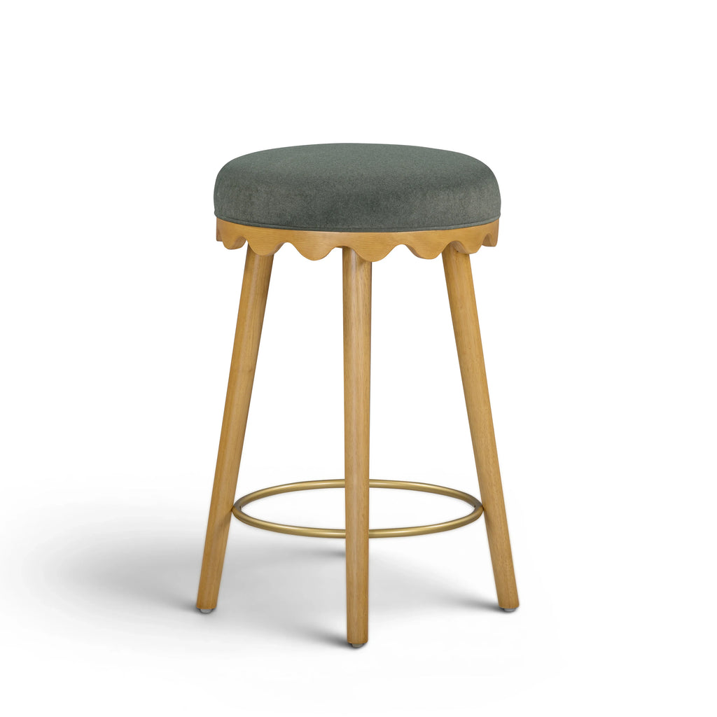 Oodle Performance Vegan Mohair Stool
