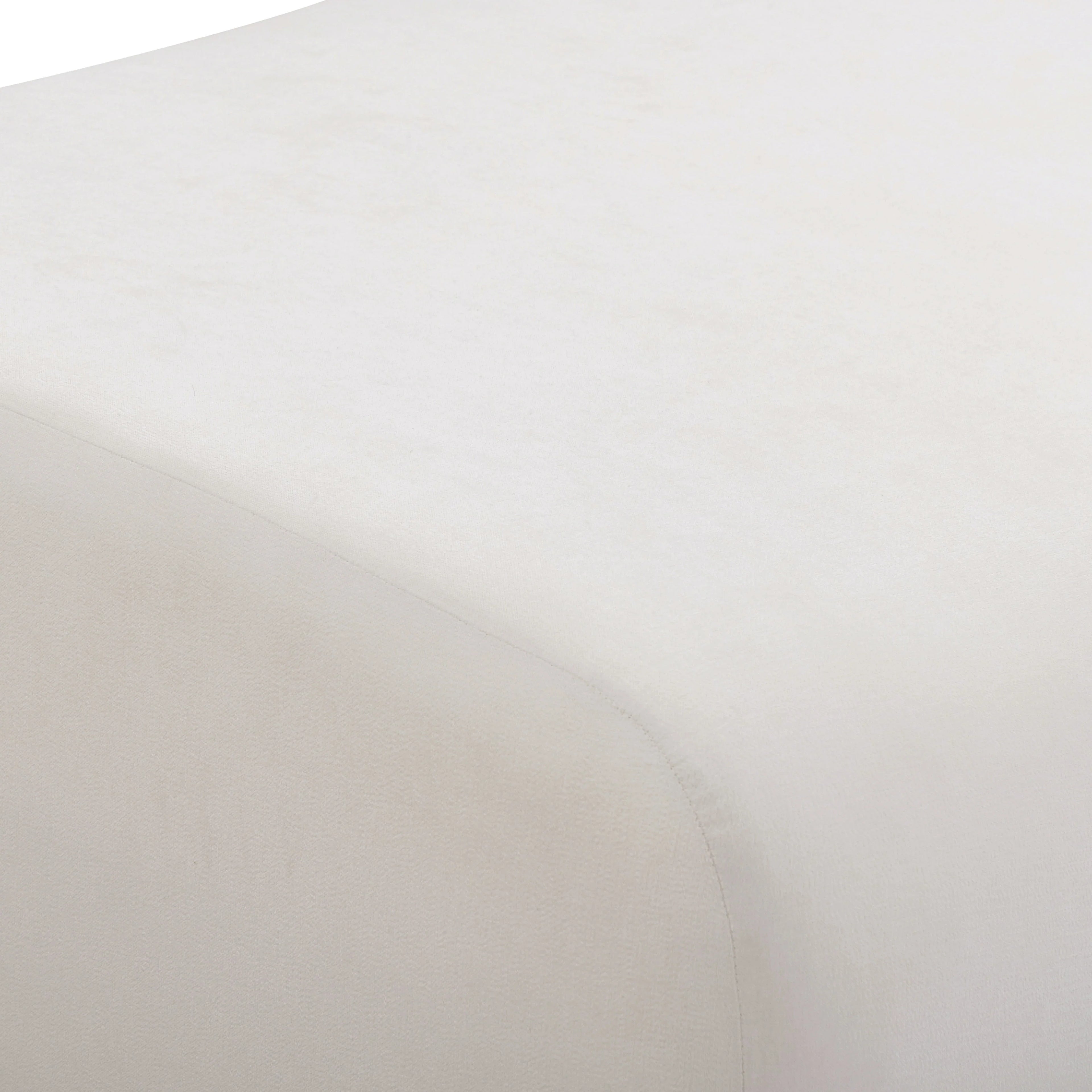 Zenith Contract-Grade Upcycled Fabric Ottoman