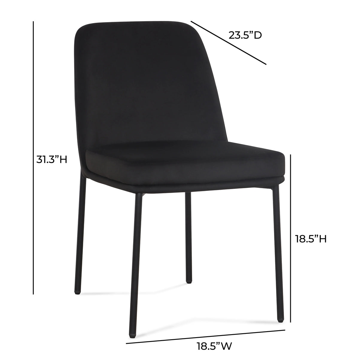 Sydney Performance Velvet Dining Chair - Set of 2