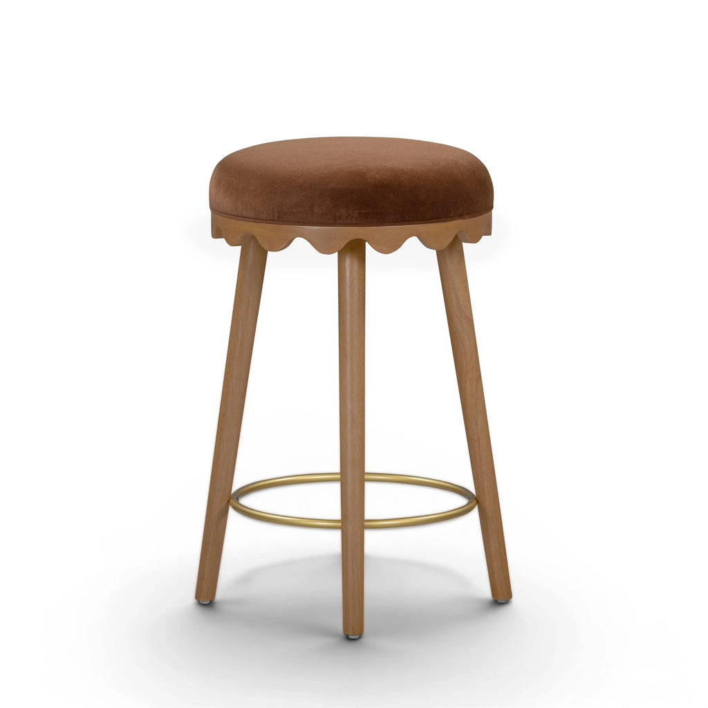 Oodle Performance Vegan Mohair Stool