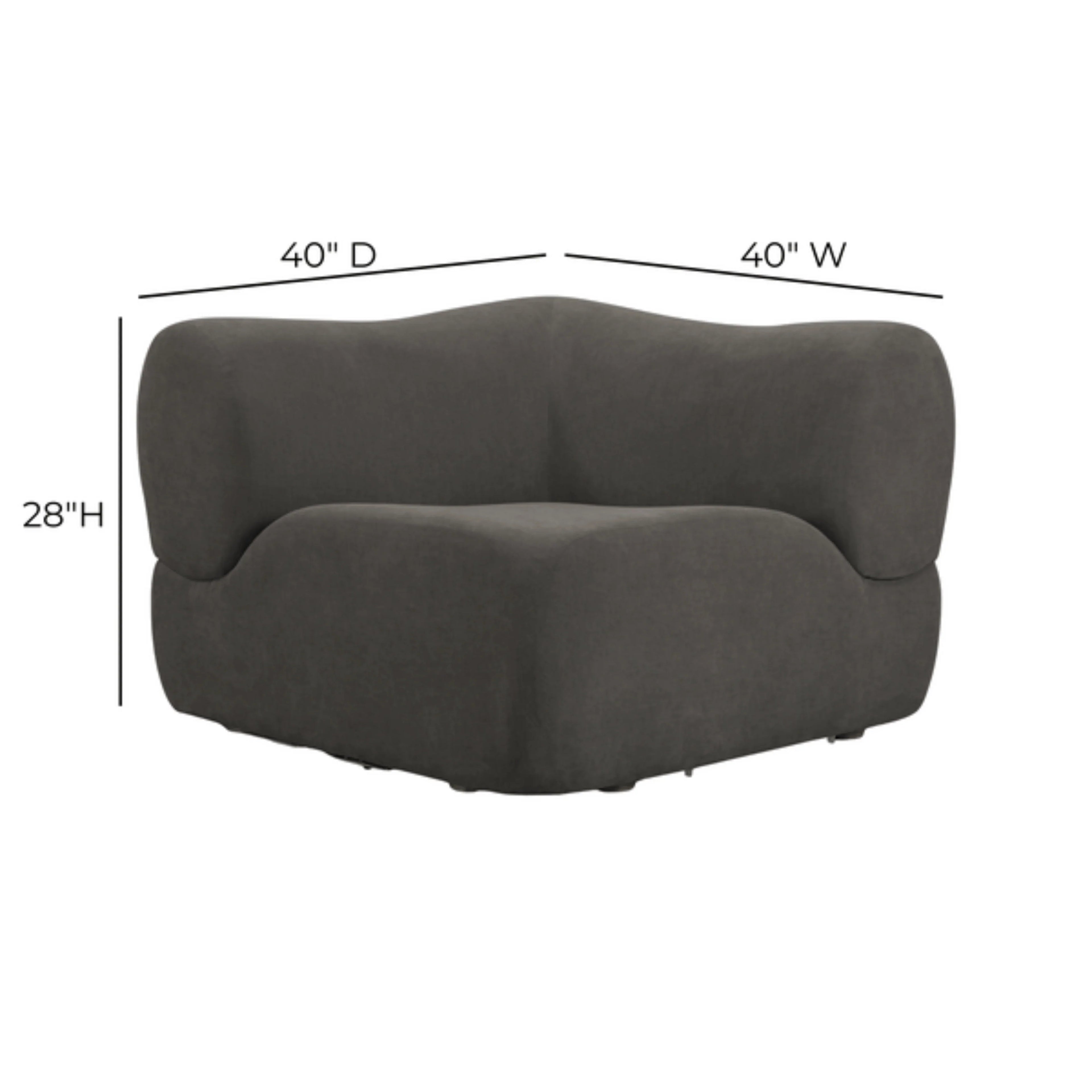 Zenith Contract-Grade Upcycled Fabric Corner Wedge