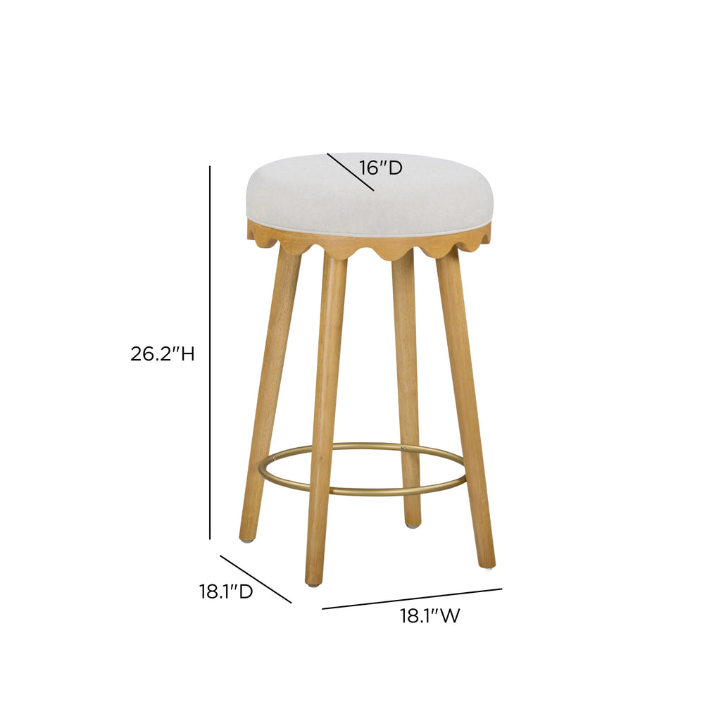 Oodle Performance Vegan Mohair Stool