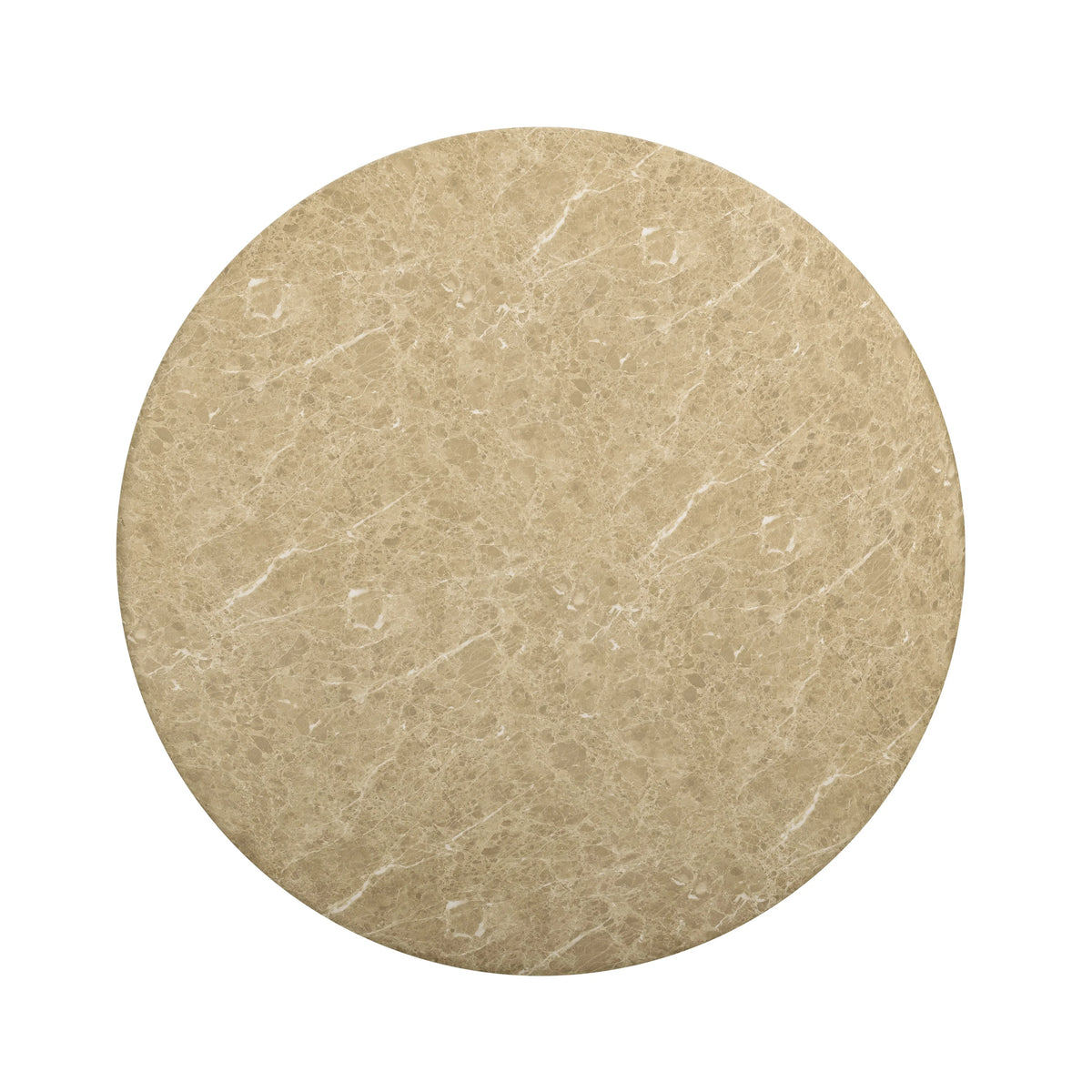 Cynthia 54" Faux Travertine Indoor/Outdoor Concrete Round Dining Table