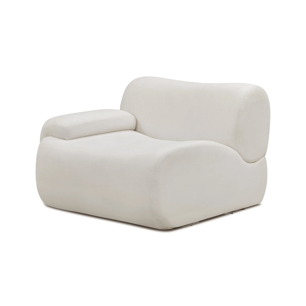 Zenith Contract-Grade Upcycled Fabric Corner Chair