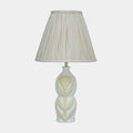 Edith Curved Papier Mache Flower Pleated Table Lamp